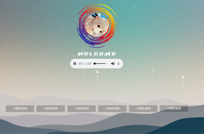 图片[1]-非常漂亮的一款html引导页导航网站旋转头像变幻背景单页源码-灵感源码社区