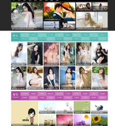 价值180的仿3641美女图库帝国CMS内核整站源码-灵感源码社区