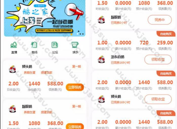 鸡之家挖矿挂机理财分红发圈赚钱系统源码-灵感源码社区