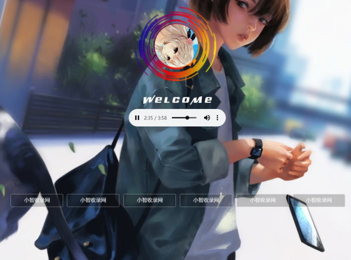 非常漂亮的一款html引导页导航网站旋转头像变幻背景单页源码-灵感源码社区