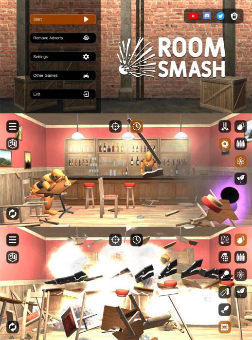 放松解压游戏 房间毁灭模拟器-灵感源码社区