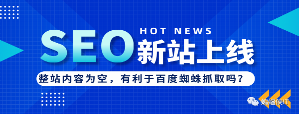 SEO实战，新站上线，网站内容为空好吗?-灵感源码社区